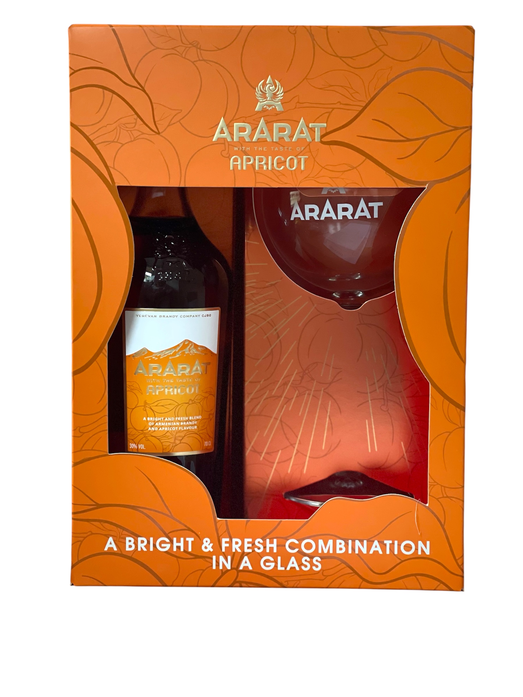 Ararat Brandy - Apricot 6 Years + 1 Jumbo Glass